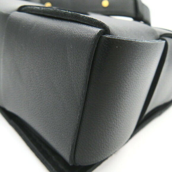 Bottega Veneta Cassette Crossbody Bag Shoulder Bag Leather Black - Picture 9 of 10